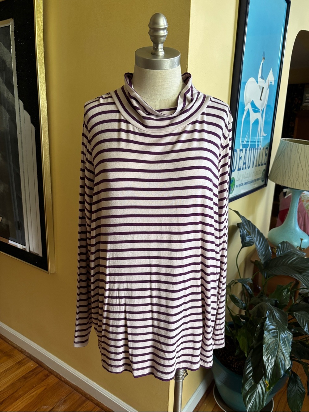 pendleton striped relaxed turtleneck